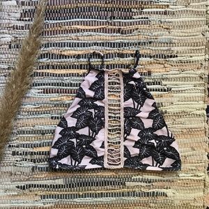 Acacia Swimwear Malibu Top in Black Elephant